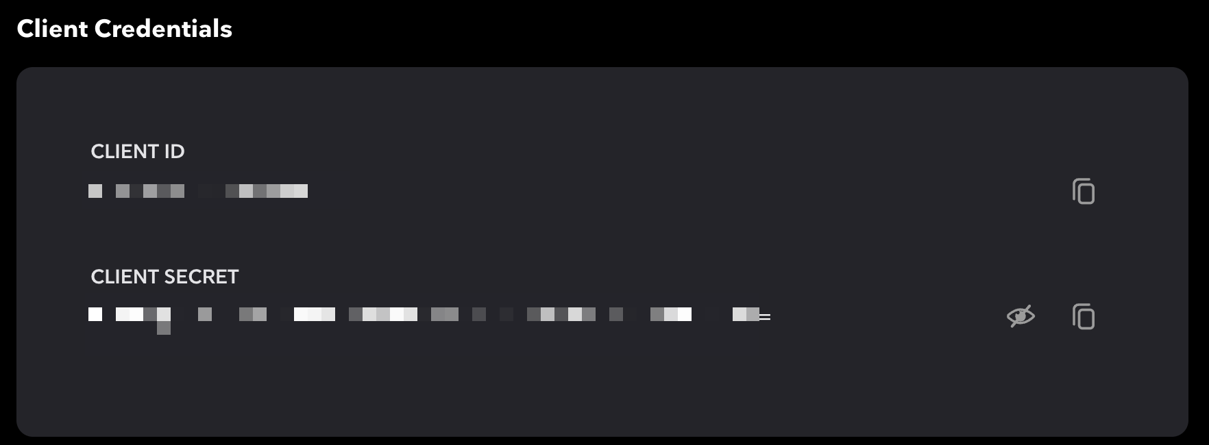 Example Spotify Secrets